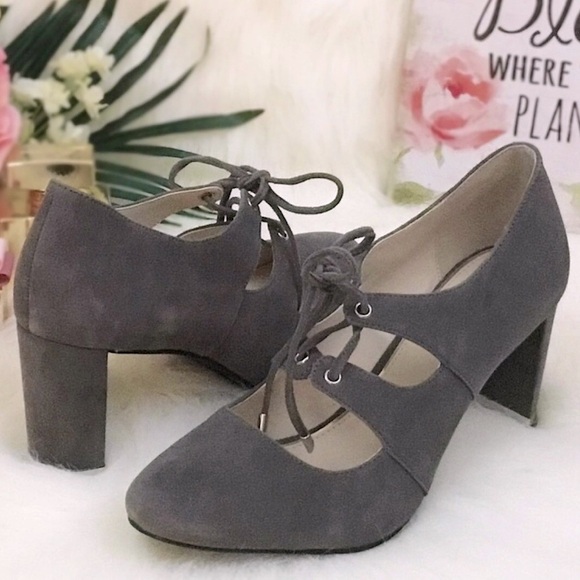 Alfani Prima Shoes - NWOB Alfani Prima "Binddi" Grey Leather Suede Pumps